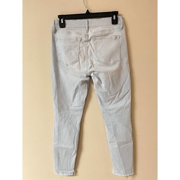 Ann Taylor Loft Womens Hi Rise Modern Skinny step Hem Jeans Light Wash Sz 27 - Picture 3 of 9